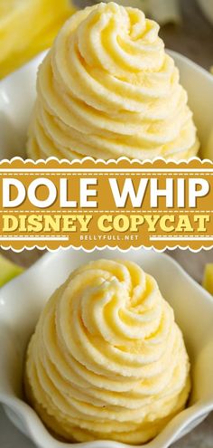 Dole Whip Recipe {Disney Copycat}, easy desserts for a crowd, sweet treats Disney Pineapple Dole Whip, Dole Whip Disney, Pineapple Dole Whip, Dole Whip Recipe, Dole Pineapple, Pineapple Desserts, Easy Summer Desserts, Dole Whip, Perfect Desserts