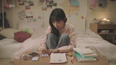 Study Kdrama Aesthetic, Kdrama Study Motivation, Raining Sound, Kdrama Study, Lee Yoo Mi, Study Together, Studying Girl, Study With Me