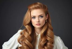 Vintage Hairstyles For Long Hair, Vintage Hairstyles, Curled Hairstyles, Love Her, Long Hair Styles, Hair Styles, Hair