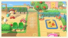 an animal crossing game is shown in this screenshot from the nintendo wii video game