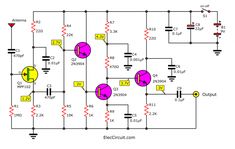 an electronic circuit diagram showing the components