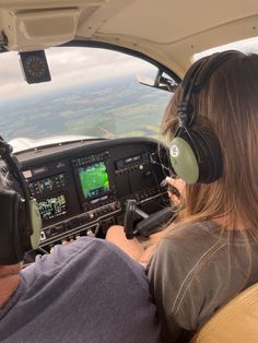 plane, flying, sky, girl, private pilot, student pilot, pilot Flight School Aesthetic, Flying A Plane, Airplane Mechanic, Piper Aircraft, 10 Year Plan