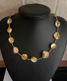 This is a beautiful shell necklace made with dyed yellow mother of pearl shell beads interspaced with smaller yellow glass beads. This is an unusual and stunning necklace which is perfect for the summer to show off that tan or as a gift for any lover of yellow!  The length of the necklace is a touch over 18 inches measuring 47 cm. The necklace fastens by way of a lobster clasp and ring.  The necklace comes presented and wrapped in a pink Sugar and Spice gift box making it perfect for gifting 💛 Spice Gift Box, Jewellery Summer, Spice Gift, Yellow Necklace, Yellow Jewelry, Necklace Chunky, Pink Sugar, Summer Girl, Summer Gifts