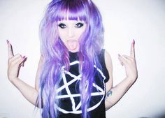 Purple Goth Outfits, I Like Your Hair, Bubble Goth, Purple Goth, Pastel Goth Fashion, Pastel Grunge, Scene Hair, Pastel Hair, Dye My Hair