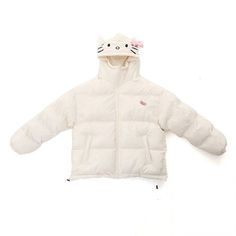 Color: apricot, Size: L 50-60kg Hello Kitty Jacket, Girls Pad, Hello Kitty Y2k, Animal Action, Loose Coats, Sports Coat, Kawaii Girl, Girls Jacket, Handmade Products