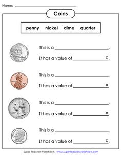 money worksheet for kids to practice counting and writing numbers in order to make them count