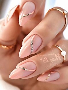 Unghie Sfumate, Nude Nail Designs, Nails Glitter, Nails Wedding, Nails French, Glitter Wedding, Neutral Nails