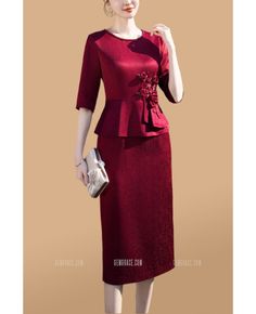 Get 10% off now! Buy elegant sheath mother of bride dress with half sleeves at wholesale price online. Free shipping and pro custom service since 2009. Mother Of The Bride 3/4 Sleeve Dress For Banquets, Fitted Half Sleeve Dress For Wedding Guest, Elegant 3/4 Sleeve Dress For Wedding Guest, 3/4 Sleeve Mother Of The Bride Dress For Party, Formal Mother Of The Bride Dress With 3/4 Sleeve, Elegant Half Sleeve Wedding Dress, Elegant Half Sleeve Dresses For Banquets, Mother Of Bride Dress, Mother Of Bride