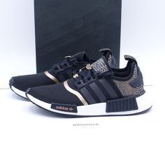 adidas Originals Women's NMD_R1 Sneakers GY6300 Black/Rose Gold - New in box. We only sell 100% genuine products, sourced from major retailers. Please let us know if you have any questions. Womens Nmd R1, Personal Things, Adidas Shoes Women, Sporty Sneakers, Adidas Originals Women, Cute Sneakers, Nmd R1, Adidas Nmd, Shoes Women