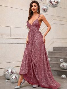 Product Code: FSWD0395 Embellishment: Sequin Fabric: 100% Polyester Back Style: Zipper Up Fully Lined: Yes Built-in Bra: No Available Color: Mauve Stretch: Moderate Fits true to size Imported Model Information: Height: 5' 2" Bust: 33.5'' Waist: 24“ Hips: 35.5” wearing US size Small Sequin Dresses, Mauve Dress, Sequin Fabric, Sequin Dress, Spaghetti Strap, Sequin, Spaghetti, Built In, Zipper