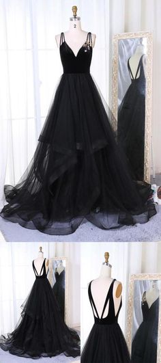 Sleeveless Tulle Evening Dress With Sweep Train, Sleeveless Lace Gown With Tulle Skirt, Sleeveless Black Lace Gown, Black Sleeveless Tulle Gown, Black Organza Gown With Sheer Details, Sleeveless Black Tulle Gown, Fitted Sleeveless Tulle Gown, Sleeveless Organza Evening Dress With Tulle Skirt, Sheer Sleeveless Tulle Gown