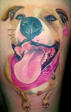 a dog with its tongue hanging out