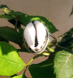 Cowrie Ring, Handmade Ring, White Stone Ring, Engagement Ring, Gifts for her Handmade Ring, Handcrafted Ring, Sterling Silver Ring, Wedding Ring, Boho Ring, Designer Ring, Handmade Jewelry, Cowrie Seashell Ring, Statement Ring, Silver Ring, Wedding Jewelry, Gifts for her, 100% handmade ring with Cowrie 92.5% sterling silver Cowrie shells are known as the most successful and the best form of currency in the various regions of the world. According to the African legends, the cowrie shells are repr Cowrie Ring, Seashell Ring, Silver Ring Wedding, Large Stone Rings, White Stone Ring, Healing Crystal Ring, Big Stone Ring, Cowrie Shells, Statement Ring Silver