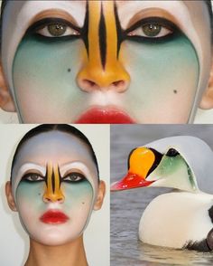 X Makeup, Bold Makeup Looks, Face Art Makeup, Theatrical Makeup, Cool Face, Crazy Makeup