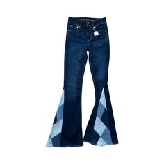 Iconic Denim, Reimagined. The beauty of these upcycled jeans is the eclectic mix of denim washes, each one showcasing its unique character. I've also included intricate topstitching, mirroring the original thread color, to enhance the denim patchwork. You're guaranteed to make a statement in these retro flares. SIZE OPTIONS: You can choose to request a custom size, purchase an already made size, or mail your own jeans 1. Custom Size Request: Select "Size Request" from the drop-down box and enter Denim Blue Patchwork Flare Jeans For Spring, Spring Denim Blue Patchwork Flare Jeans, Denim Blue Flare Jeans With Patchwork For Spring, Fitted Denim Flare Jeans With Patchwork, Fitted Patchwork Denim Flare Jeans, Trendy Fitted Patchwork Jeans, Fitted High Rise Jeans With Patchwork, Fall Recycled Denim Dark Wash Flare Jeans, Spring Deconstructed Denim Jeans