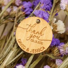 Custom Wooden Thank you tags Wood Personalized, Wooden Tags, Wood Wedding, Wedding Favor Tags, Thank You Tags, Wedding Thank You, Wedding Favor, Favor Tags, Birch Plywood