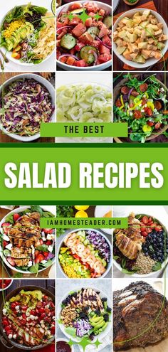 the best salad recipes for any type of meal, including meats and veggies