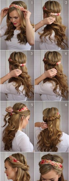 I must try this!!! Lovely! Back To School Hairstyles, Hair Updo, Easy Hairstyles For Long Hair, Hair Art, Diy Hairstyles