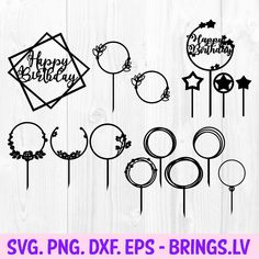 happy birthday svg dxf files