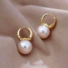 These Pearl Earrings Are The Perfect Fashion Accessory For Any Women! Fashion And Trends Come And Go, But True Elegance Stays Unchanged, These Elegant Earring Designs Have Stood The Test Of Time, And Are A True Timeless Classic That You'll Be Able To Enjoy Wearing For Years And Years To Come! Perfect Gift: This Earrings Will Be A Special Gift For Friends, Wife, Daughter, Mother, Sister, Perfect Gift For Christmas, Graduation, Birthday, Thanksgiving Day, Valentine's Day, Anniversary, Graduated Da Elegant Diamond Hoop Earrings With Ear Wire, Party Hoop Pearl Earrings, Classic Dangle Hoop Earrings For Party, Elegant Hoop Earrings With Ear Wire, Elegant Small Hoop Pearl Earrings For Pierced Ears, Elegant Pearl Hoop Earrings With Ear Wire, Classic Round Hoop Earrings For Party, Elegant Small Hoop Pearl Earrings, Baublebar Earrings