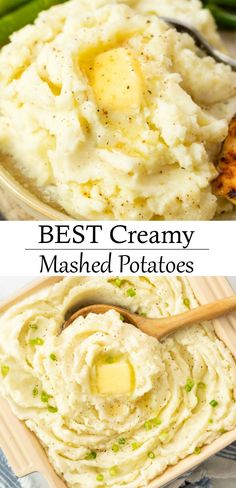 mashed potatoes with butter and parmesan are the best creamy mashed potatoes