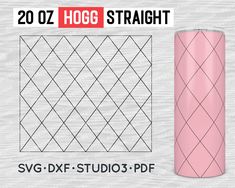 the svg dxf pattern is shown in pink