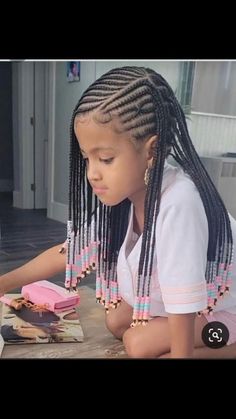 Kids Summer Braided Hairstyles, Cute Hairstyles For Black Kids, African Marketplace, Kid Braids, Toddler Braids