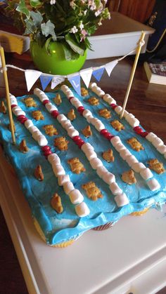 a cake that is sitting on top of a table