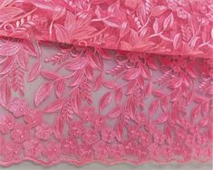 Pink lace with beads. High quality lace fabric    Quantity: 5 Yards Usage: This Fabric has a variety of uses: For making engagement, wedding Dress. Party and special occasion dress. Crafts, costumes. African special occasions. Nigerian naming ceremonies. *Color: There may be slight color differences due to different browsers, monitors, light environ and shooting angle. No return. No exchange. Fitted Pink Lace For Wedding, Pink Lace Tulle Fabric For Wedding, Wedding Pink Embroidered Lace Patchwork Fabric, Cord Lace, Naming Ceremony, Wedding Lace, Special Occasion Dress, Lace Material, Dress Crafts