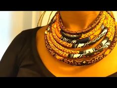 This is a guide to making an African fabric rope necklace. Learn how to make your own fabric necklace with this easy step-by-step tutorial.