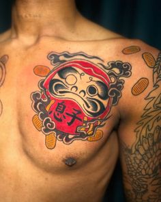 Daruma Tattoo, Black And Grey Tattoo, Daruma Doll, Tattoo Instagram, Japanese Tattoos, Grey Tattoo, Japanese Tattoo, Black And Grey Tattoos, Black And Grey