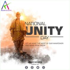 an advertisement for the national unity day