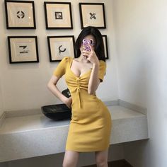 Mini Bodycon Dress, Neck Bodycon Dress, Mini Dresses For Women, One Piece Dress, One Piece For Women, Clothing Size Chart, Womens Clothing Sizes, Custom Dresses, Glamorous Evening Gowns