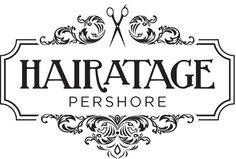 the logo for hair stylist's store, hairattage pershoree