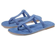 Free People Hadden Sandal - Women's Sandals : Lapis Blue : Make everyday commutes more comfortable and fun wearing Free People Hadden Sandal, that comes in a lightweight construction with an open round toe and a toe-post closure. The slip-on style sandals feature a leather upper, leather lining, and leather insole. Rubber outsole. Imported. Measurements: Heel Height: 1 in Weight: 8 oz Product measurements were taken using size EU 36 (US Women's 6), width M. Please note that measurements may vary by size. Beige Sandals, Lapis Blue, Free People Shoes, Blue Flats, Women's Sandals, Slide Sandals, Product Reviews, Women's Shoes Sandals, Blue Brown