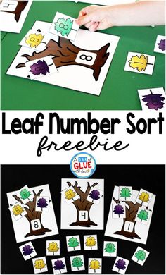 the leaf number sort is an easy way to practice counting