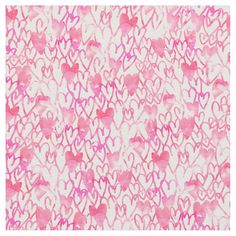 a pink and white background with hearts on it