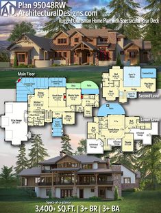 the floor plan for this house is very large and has lots of room to put in it