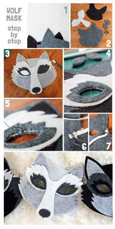 instructions to make a fox mask with felt