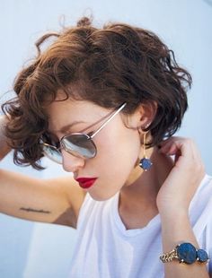 Easy Short Curly Hair Styles for Summer Kręcony Bob, Short Hairstyles 2015, Karla Deras, 2015 Hairstyles, Cute Hairstyles For Short Hair