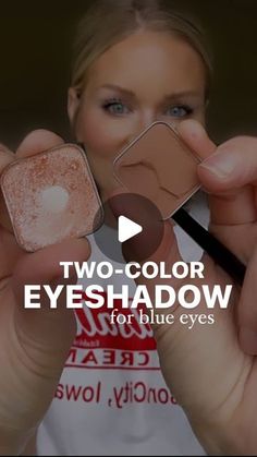 Beth Kohler on Instagram: "This one is for you blue-eyed babes!  Super simple, two-color eyeshadow look, minimum effort.  Sedona + Soul Mate eyeshadows.  Comment SEDONA and I’ll send the link right to your inbox (just make sure that you follow me so you get the message ☺️)  HOT TIP: before you apply your eyeshadow, prime your eyes with an opaque eyeliner or your seint brightening highlight and the set it with setting powder. It will make your eyeshadow look 👌🏻!  PS. If you don’t have blue eyes but like this eyeshadow look, you can still rock it.  #eyeshadow #eyeshadowpalette #eyeshadowtutorial #mymakeup #easyeyeshadow #mommakeup #mymakeuplook" Seint Eyeshadow Blue Eyes Everyday, Beth Kohler, Best Eyeshadow For Blue Eyes, Blue Eyes Eyeshadow, Makeup For Moms, Best Eyeshadow