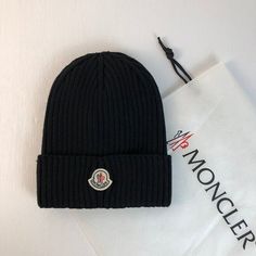 Moncler winter beanie hat Moncler Beanie, Moncler Hat, Winter Wishlist, Winter Beanie Hat, Winter Hats Beanie, Xmas Presents, Winter Beanie, Fur Pom Pom, Fox Fur