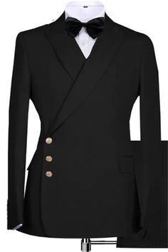 Classic Suits For Men Black, Suites Mens, Dinner Suits For Men, Black Suit For Men, Luxury Single Breasted Suits For Black-tie Events, Classic Suits, Black Tuxedo For Semi-formal Occasion, Hoco Men Outfits, Black Men Suits Fashion