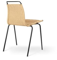 Buy PK1 | Chair designed by Poul Kjærholm | Carl Hansen & Søn Weaving Paper, Danish Modern Furniture, Chair Sofa Bed, Bedside Table Storage, European Furniture, Design Icon, Bookcase Shelves