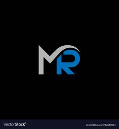 the letter m and r are combined together in this logo design for an electronic company