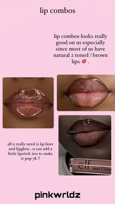 Lip Combinations, Flawless Face Makeup, Skin Tone Makeup, Lip Combos, Makeup For Black Skin, Lip Makeup Tutorial, Makeup Artist Tips, Makeup Help