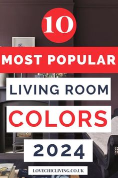 the top ten most popular living room colors