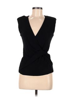 Escada Sleeveless Blouse Size: 38 Tops - used. 100% Viscose | Escada Sleeveless Blouse: Black Tops - Size 38 Black Sleeveless Blouse For Formal Occasions, Formal Black Sleeveless Tank Top, Sleeveless Stretch Blouse For Formal Occasions, Formal Stretch Sleeveless Blouse, Formal Sleeveless Stretch Blouse, Black Sleeveless Blouse, Blouse Black, Black Sleeveless, Black Top