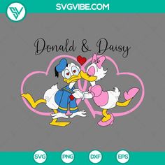 donald and daisy svg file