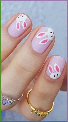 On the search for winter nail ideas and want to know the hottest winter nails 2024 trends? You’ll love this list of stylish nails with a simple aesthetic and chic designs/colors that are on-trend for the new year! Kendall Nails, Easter Nail Art Designs, Pastel Nail Art, Kids Nail Designs, Girls Nail Designs, Nail Art For Kids, Easter Nail, Bunny Nails, Easter Nail Designs